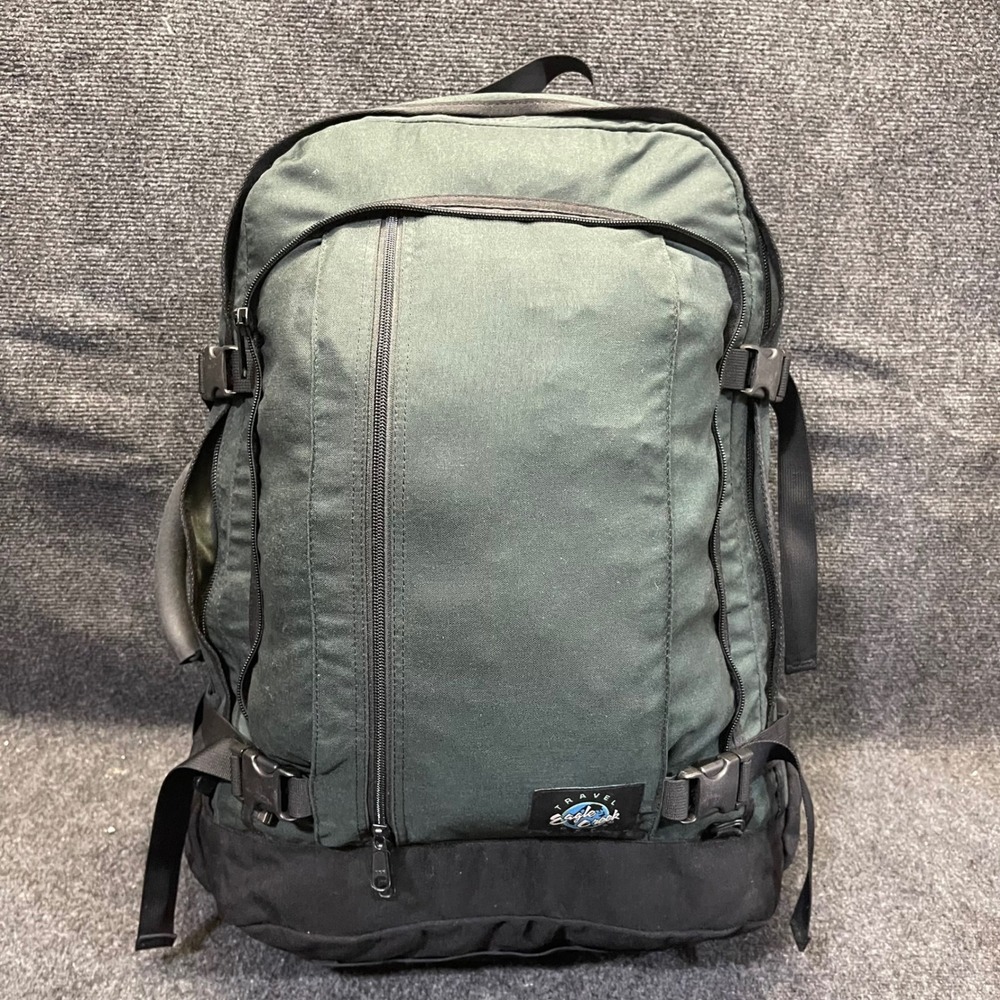 Eagle Creek Travel Gear‎ Vintage Large Green Cordura convertible Travel Backpack
